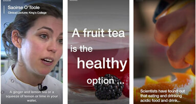 Sipping hot fruit teas and  snacking can lead to tooth erosion