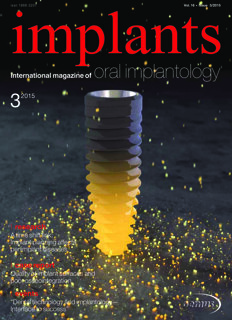 implants international No. 3, 2015 implants international No. 3, 2015