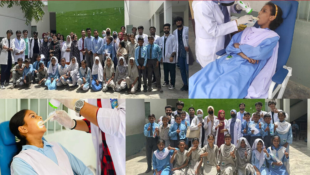 Dow Dental College, DIL School join forces for oral health awareness