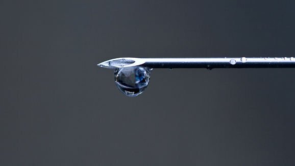 Esterilização sem eficácia em pontas não descartáveis de seringas