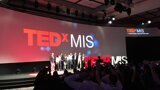 TEDxMIS speakers gather for a final photograph to close the session.