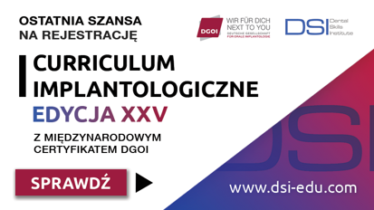 Intensywny, kompleksowy program przygotowujący do praktyki implantologicznej już w styczniu 2020!