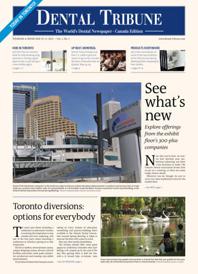 today daily Ontario Dental Association Annual Spring Meeting May 10-11, 2012 today daily Ontario Dental Association Annual Spring Meeting May 10-11, 2012