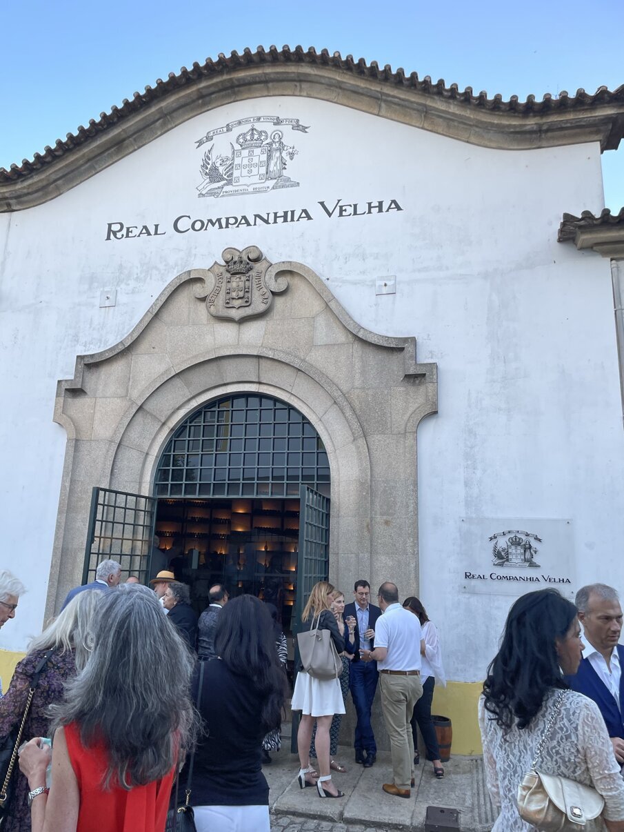Ingresso della fabbrica di vino Porto.