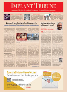 Implant Tribune Germany No. 1, 2016