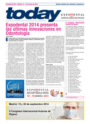 today Expodental Madrid 2014 today Expodental Madrid 2014