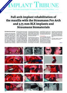 Implant Tribune Middle East & Africa No.2, 2021