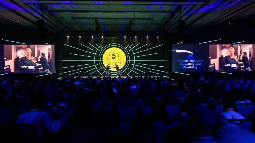 Max Milz, group vice president, connected technology solutions and Dr Sameer Puri, Chief Clinical officer at Imagen Dental Partners, presenting Primescan 2. (Image: Dentsply Sirona)