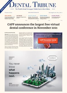 Dental Tribune Middle East & Africa No. 4, 2021