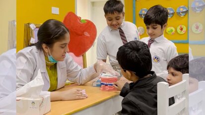 JMDC leads oral health awareness session at The City School
