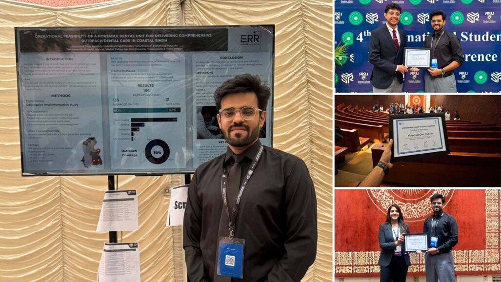 Dow student wins AKU award for portable dentistry study