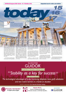 today ICOI World Congress XXXII Berlin 2015 today ICOI World Congress XXXII Berlin 2015