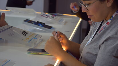 Unveiling the latest trends in dentistry at the Shofu booth.