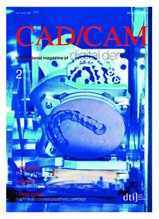 CAD/CAM international No. 2, 2014 CAD/CAM international No. 2, 2014