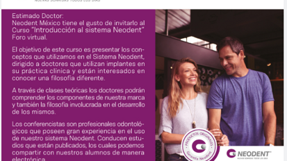 Neodent conecta a dentistas de México y América Latina Neodent conecta a dentistas de México y América Latina