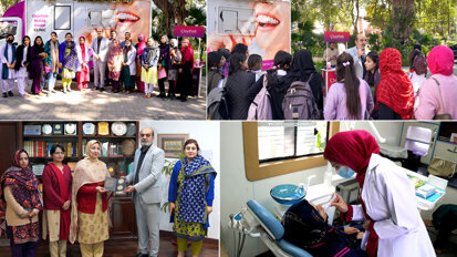 Free oral health awareness camp at LCWU