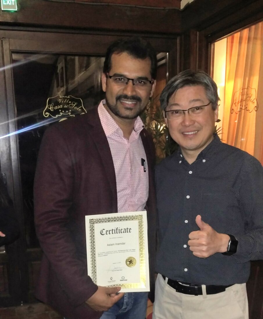 With Master Paulo Kano