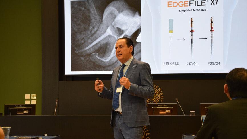Prof. Gianluca Gambarini presented a workshop on the newest developments in the design, motion and clinical application of instruments, aimed at improving the efficacy and safety of root canal preparation, offering a cost-effective approach to NiTi rotary instrumentation. 