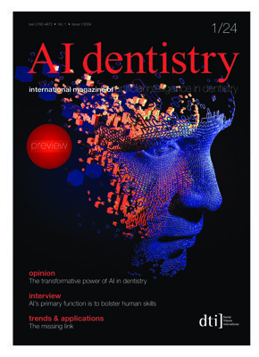 AI dentistry—international magazine of artificial intelligence in dentistry No. 1, 2024 Preview AI dentistry—international magazine of artificial intelligence in dentistry No. 1, 2024 Preview