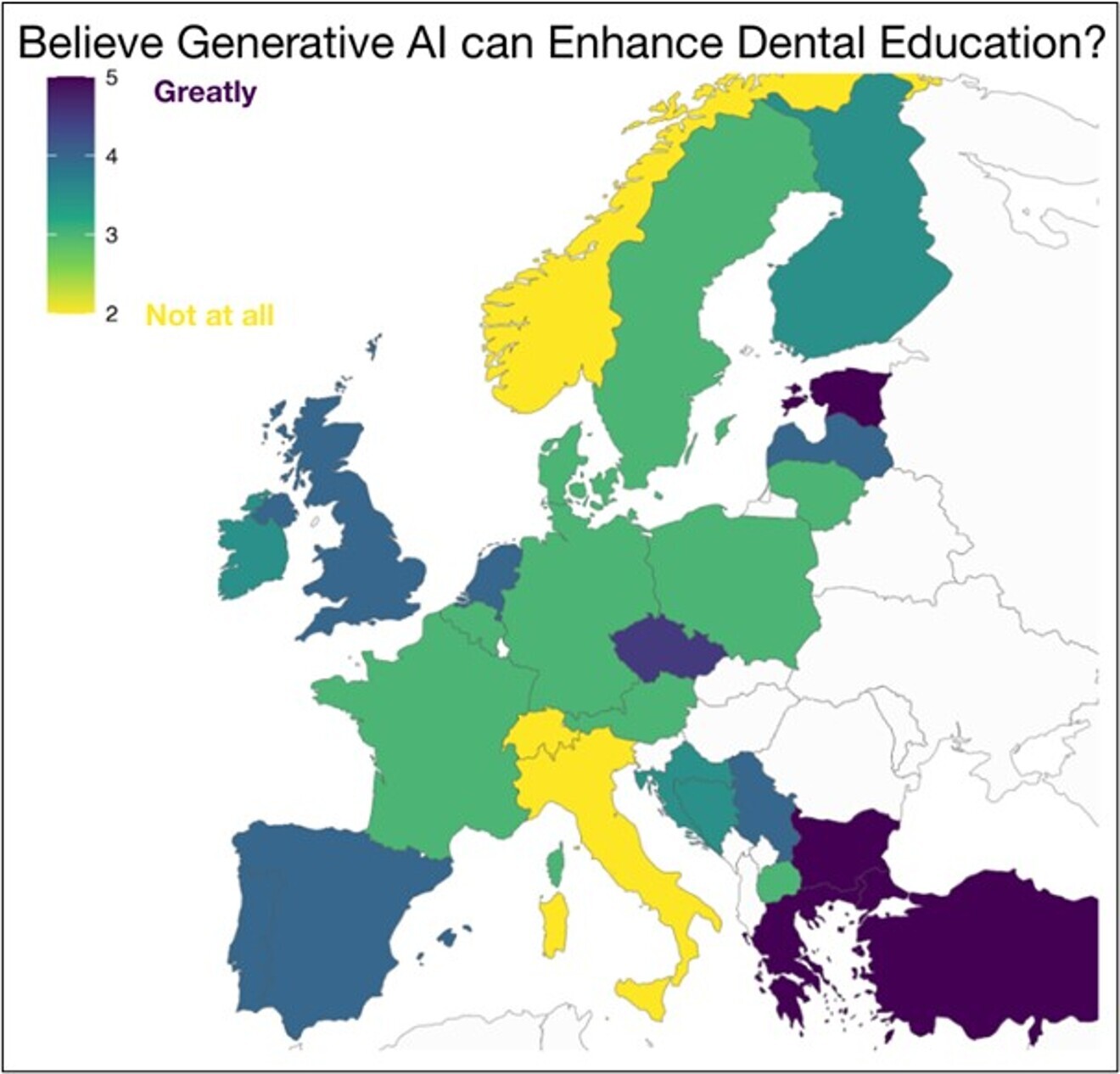 There are notable differences in the perception of generative artificial intelligence in Europe.