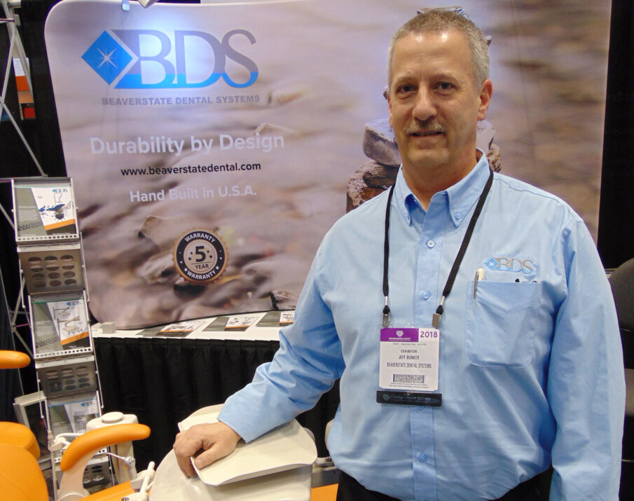 Jeff Bunker of Beaverstate Dental Systems. (Photo: Fred Michmershuizen/Dental Tribune America)