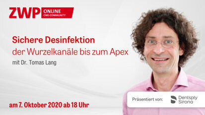 Live-OP: Sichere Desinfektion der Wurzelkanäle bis zum Apex Live-OP: Sichere Desinfektion der Wurzelkanäle bis zum Apex
