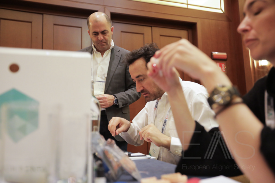 Dr Arash Zarrinpour during the Biotech Dental Workshop. (Photograph: Mauro Calvone)