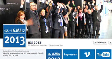 See you in Cologne! Facebook-Fanseite zur IDS 2013