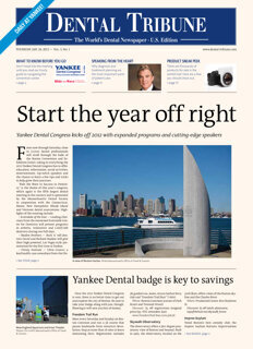 today daily Yankee Dental Congress Jan. 26, 2012 today daily Yankee Dental Congress Jan. 26, 2012