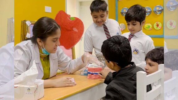 JMDC leads oral health awareness session at The City School