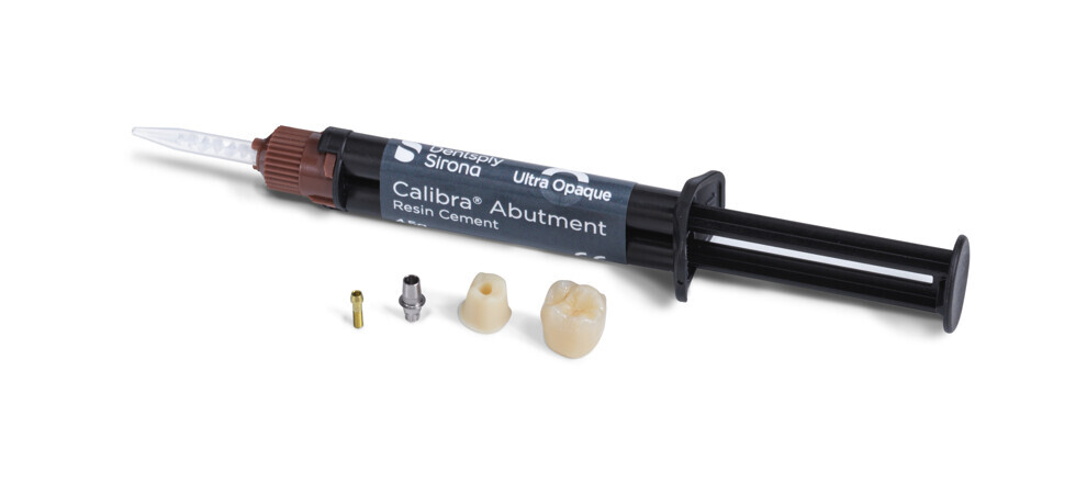 Designed for extra-oral cementation of CEREC Cercon 4D abutment blocks: the new Calibra Abutment Resin Cement. 