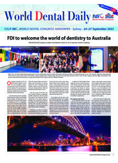 World Dental Daily Sydney 2023 Advance Issue World Dental Daily Sydney 2023 Advance Issue