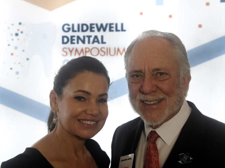 President and CEO Jim Glidewell, pictured with his wife, Parvina, said to Dental Tribune at the 2019 Glidewell Dental Symposium that the company has become very large in research and development. (Photo: José Antonio Rosario for Dental Tribune)