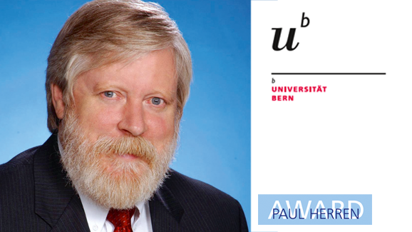 Prof. Dr. Rolf Gordon Behrents erhält den Paul Herren Award