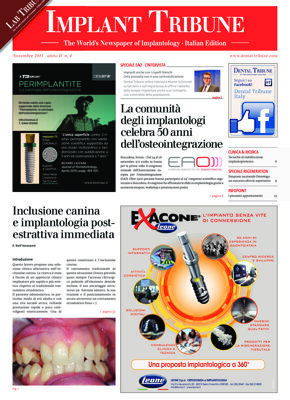 Implant Tribune Italy No. 4, 2015 Implant Tribune Italy No. 4, 2015