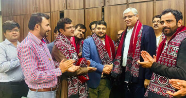 YDA new cabinet calls on Sindh health minister