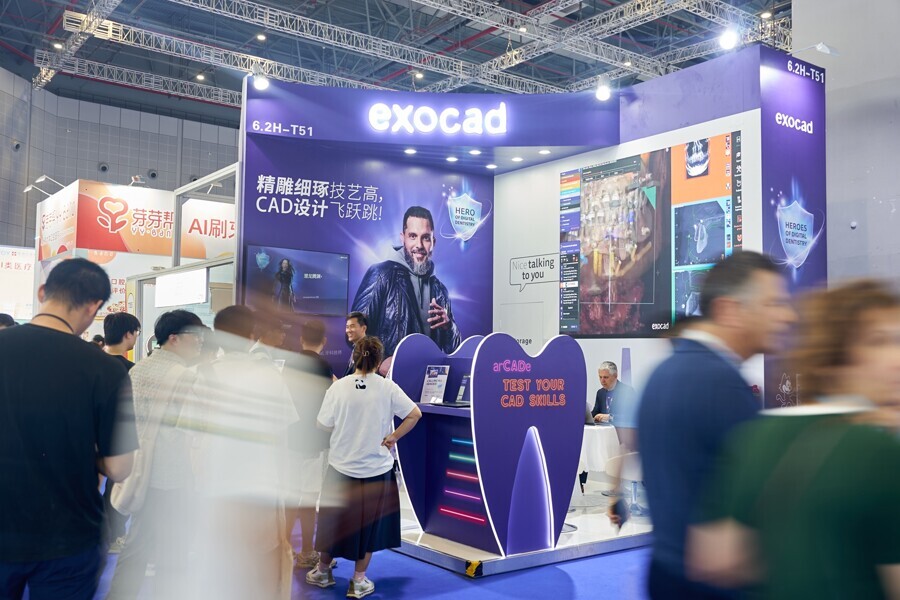 Exocad welcomed attendees of this year’s FDI congress to its booth.