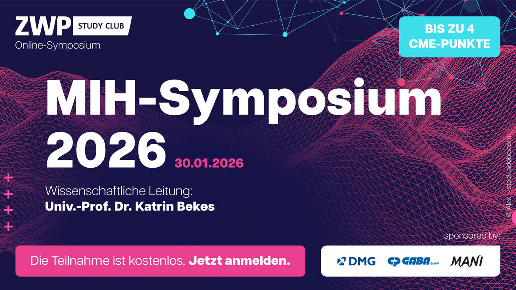 Neue Online-Symposium-Reihe des ZWP Study Clubs: Auftakt mit MIH