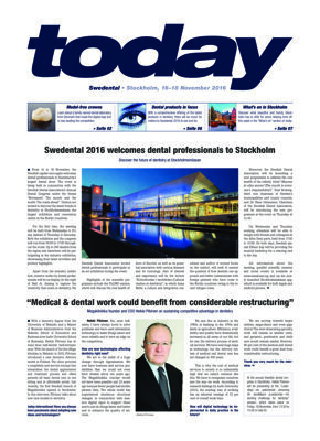 today Swedental Stockholm 2016 today Swedental Stockholm 2016