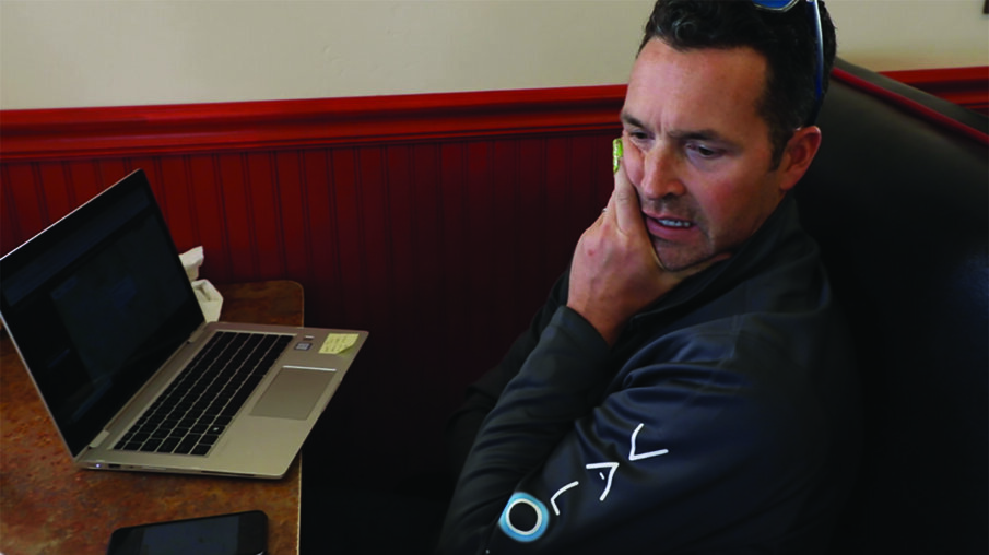 Simmons ponders as he awaits a GPS ping