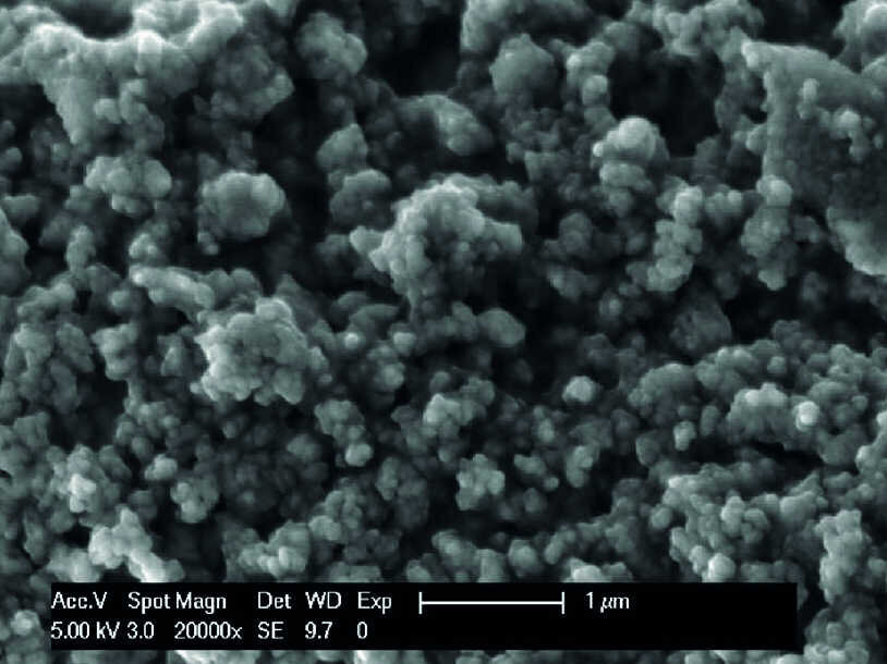 Fig. 3a : Image MEB sous un grossissement de 20 000 fois.