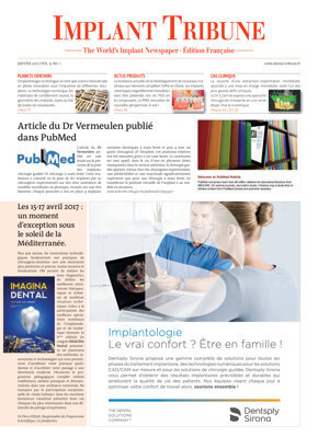 Implant Tribune France No. 1, 2017 Implant Tribune France No. 1, 2017