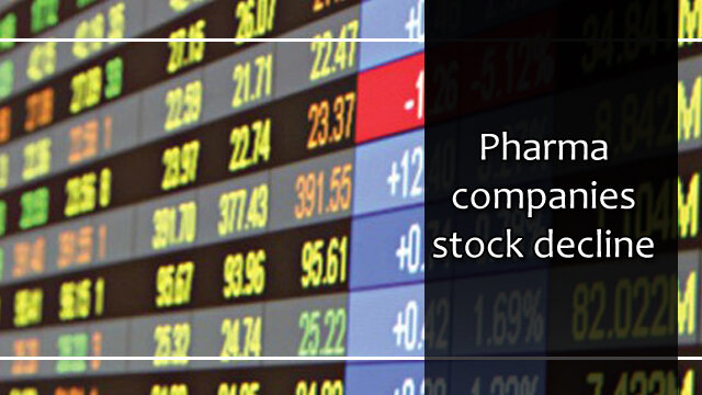 Pharma companies stock decline