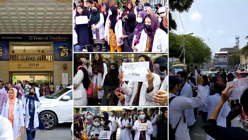 Dow students rally against skyrocketing fees, demand immediate action