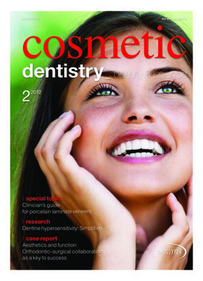 cosmetic dentistry international No. 2, 2012 cosmetic dentistry international No. 2, 2012