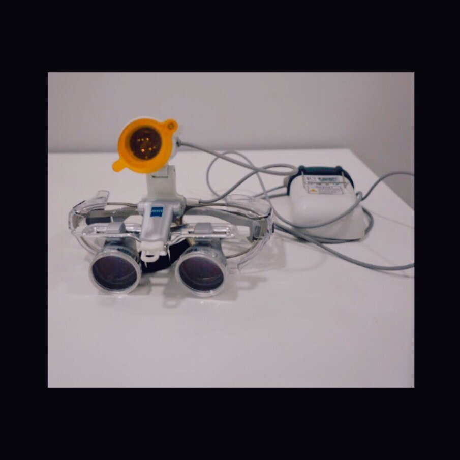 Figure 5: LED light attached to the loupes