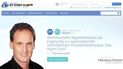 Fortbildung auf einen Klick: DT Study Club präsentiert neue Website Fortbildung auf einen Klick: DT Study Club präsentiert neue Website