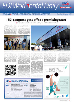 World Dental Daily Istanbul 2013, 29 August World Dental Daily Istanbul 2013, 29 August