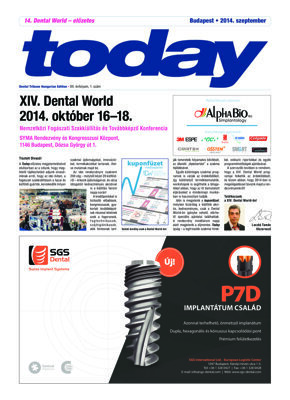 today Dental World  Budapest 2014 Preview today Dental World  Budapest 2014 Preview