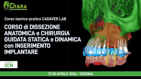Corso di dissezione anatomica e chirurgia guidata statica e dinamica con inserimento implantare